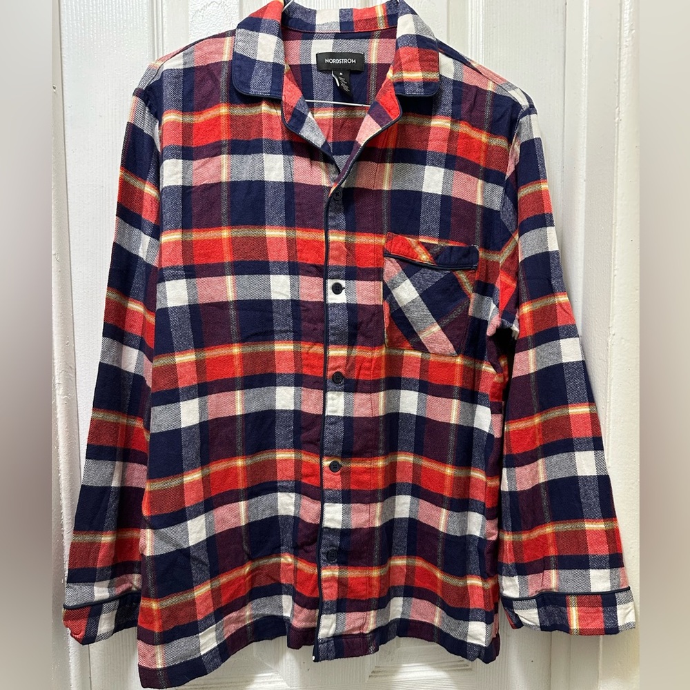 Nordstrom Men’s Plaid Pajama Top Size M